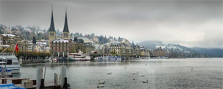 panoramic view of Luzern, Switzerland Stock Photo - Budget Royalty-Free & Subscription, Code: 400-08964764