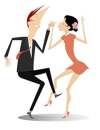 Romantic dancing man and woman Stock Photo - Budget Royalty-Free & Subscription, Code: 400-08965172