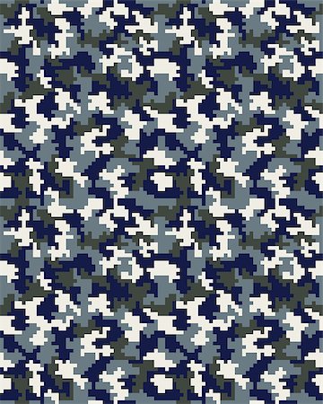 digital camouflage seamless pattern - Seamless digital fashion camouflage pattern, vector background Stock Photo - Budget Royalty-Free & Subscription, Code: 400-08965777