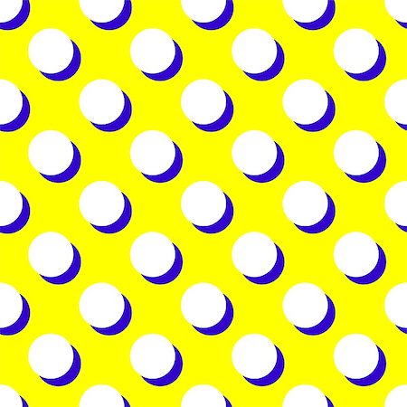 simsearch:400-07428310,k - Tile vector pattern with white polka dots and black shadow on yellow background Stock Photo - Budget Royalty-Free & Subscription, Code: 400-08966265