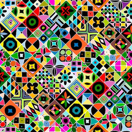 Abstract geometric seamless pattern for your design. Vector illustration Stock Photo - Budget Royalty-Free & Subscription, Code: 400-08966876