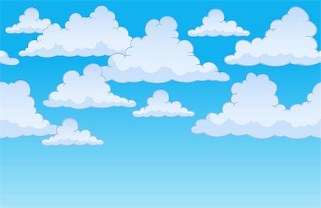 simsearch:400-04272687,k - Horizontally seamless sky with clouds 1 - eps10 vector illustration. Stockbilder - Microstock & Abonnement, Bildnummer: 400-08967069