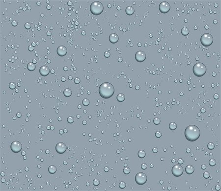 Dew drops of water seamless background. Vector illustration Foto de stock - Royalty-Free Super Valor e Assinatura, Número: 400-08967436