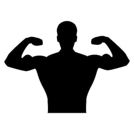 serhii435 (artist) - Bodybuilder it is the black icon . Fotografie stock - Microstock e Abbonamento, Codice: 400-08967537