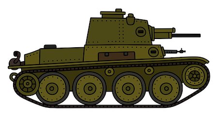 Hand drawing of a vintage armored vehicle Foto de stock - Super Valor sin royalties y Suscripción, Código: 400-08967835