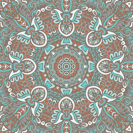 Vector Tribal Mexican style ethnic seamless pattern. Vintage indian geometric background Photographie de stock - Aubaine LD & Abonnement, Code: 400-08967908