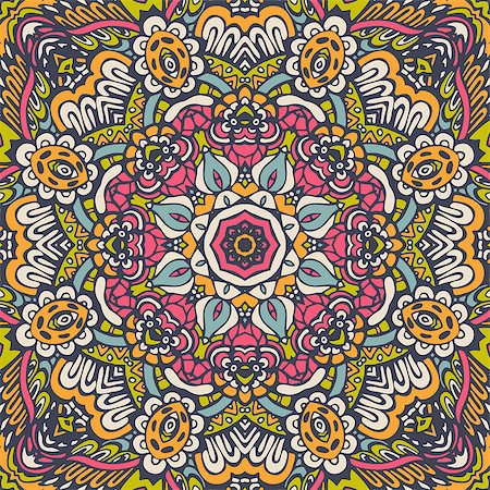 simsearch:400-08959581,k - seamless flower doodle graphic pattern paisley Geometric print Stock Photo - Budget Royalty-Free & Subscription, Code: 400-08967910