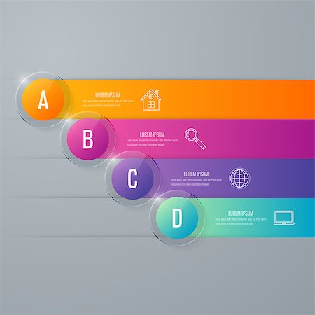 simsearch:400-07423002,k - Vector for infographic. Template for cycle diagram, graph, presentation and round chart. Business concept with 4 options, parts, steps or processes. Data visualization. Stock Photo - Budget Royalty-Free & Subscription, Code: 400-08967970