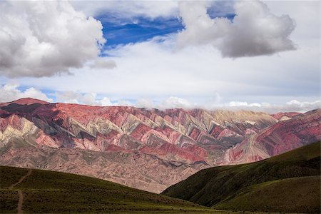 Serranias del Hornocal, wide colored mountains, Argentina Stock Photo - Budget Royalty-Free & Subscription, Code: 400-08968025