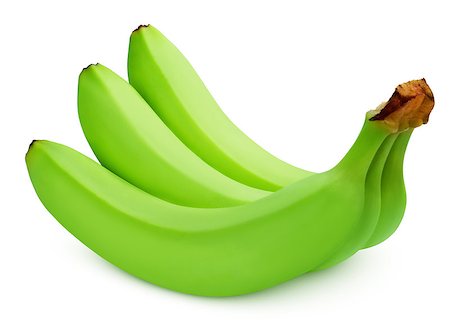 simsearch:400-08900179,k - Bunch of green bananas isolated on white background with clipping path Photographie de stock - Aubaine LD & Abonnement, Code: 400-08968455