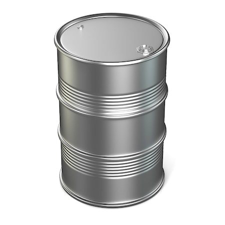simsearch:400-06461938,k - Silver oil barrel. 3D render illustration isolated on a white background Fotografie stock - Microstock e Abbonamento, Codice: 400-08960290