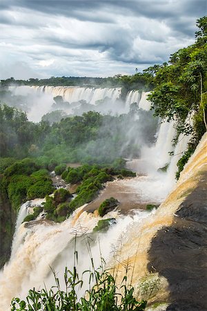 paraguay river - iguazu falls national park. tropical waterfalls and rainforest landscape Stock Photo - Budget Royalty-Free & Subscription, Code: 400-08961028