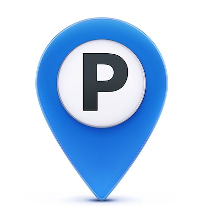 Vector illustration of glossy blue map location pointer icon with parking icon Stock Photo - Budget Royalty-Free & Subscription, Code: 400-08961513