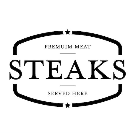 prime rib - Premium Beef Steaks vintage stamp vector Stock Photo - Budget Royalty-Free & Subscription, Code: 400-08962114