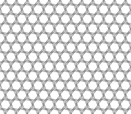 espirógrafo - Spiral line geometric seamless pattern. Modern tile background with hexagons. Vector illustration. Foto de stock - Royalty-Free Super Valor e Assinatura, Número: 400-08962266