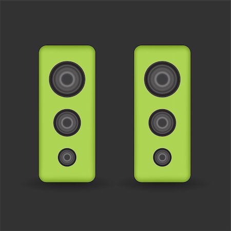 Two speakers for computer or home theater Photographie de stock - Aubaine LD & Abonnement, Code: 400-08963275
