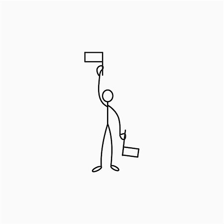 football referee signals - Stick figure man referee vector Stock Photo - Budget Royalty-Free & Subscription, Code: 400-08974282