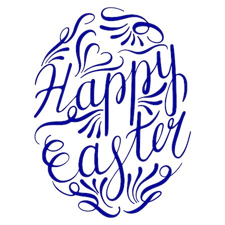 simsearch:400-08818102,k - Happy Easter Lettering Egg. Vector illustration EPS10 Stock Photo - Budget Royalty-Free & Subscription, Code: 400-08975287