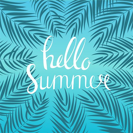 Hello Summer Natural Background Vector Illustration EPS10 Stock Photo - Budget Royalty-Free & Subscription, Code: 400-08975615
