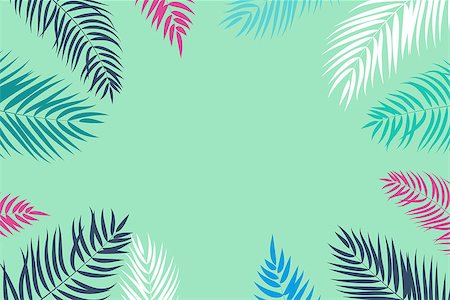 single coconut tree picture - Beautifil Palm Tree Leaf  Silhouette Background Vector Illustration EPS10 Stock Photo - Budget Royalty-Free & Subscription, Code: 400-08975610