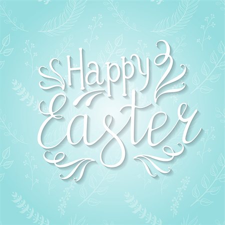 simsearch:400-08818102,k - Happy Easter Lettering Egg. Vector illustration EPS10 Stock Photo - Budget Royalty-Free & Subscription, Code: 400-08975754