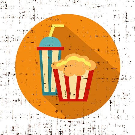 simsearch:400-09091954,k - Carton bowl full of popcorn and paper glass of drink Stock Photo - Budget Royalty-Free & Subscription, Code: 400-08975776