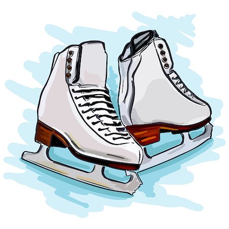 simsearch:400-04797181,k - womens figure skates for sports ice arena Stock Photo - Budget Royalty-Free & Subscription, Code: 400-08976493