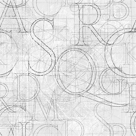 dyha1965 (artist) - font grunge seamless pattern, vector illustratuon clip-art Photographie de stock - Aubaine LD & Abonnement, Code: 400-08976803