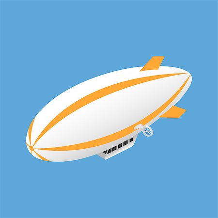 Icon isometric airship. Sustainable transport. Vector illustration Photographie de stock - Aubaine LD & Abonnement, Code: 400-08976886