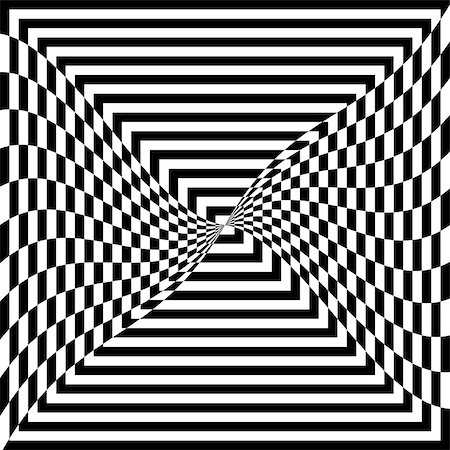single geometric shape - Black and White Hypnotic Background. Vector Illustration. EPS10 Stock Photo - Budget Royalty-Free & Subscription, Code: 400-08977369