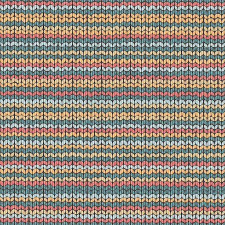 simsearch:400-05329259,k - Knit texture repeat pattern, fabric wool textile vector illustration Foto de stock - Royalty-Free Super Valor e Assinatura, Número: 400-08977599