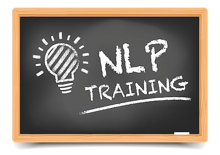 simsearch:400-09088741,k - detailed illustration of a blackboard with NLP Training text and lightbulb sketch, eps10 vector, gradient mesh included Foto de stock - Royalty-Free Super Valor e Assinatura, Número: 400-08977973