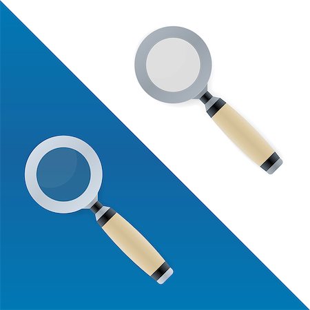 simsearch:700-00073590,k - Design of magnifying glass symbols on white background for your corporate projects. Vector illustration icons. Stock Photo - Budget Royalty-Free & Subscription, Code: 400-08978199