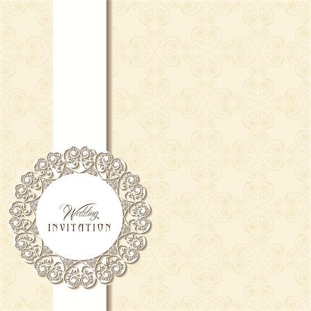 simsearch:400-07408048,k - Wedding Invitation Card design stock vector Stockbilder - Microstock & Abonnement, Bildnummer: 400-08978266