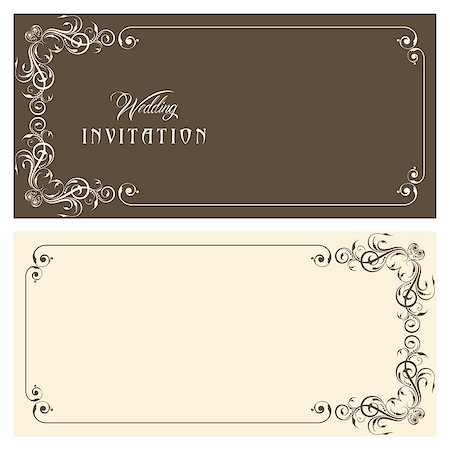 simsearch:400-08346659,k - Wedding Invitation Card design stock vector Stockbilder - Microstock & Abonnement, Bildnummer: 400-08978260