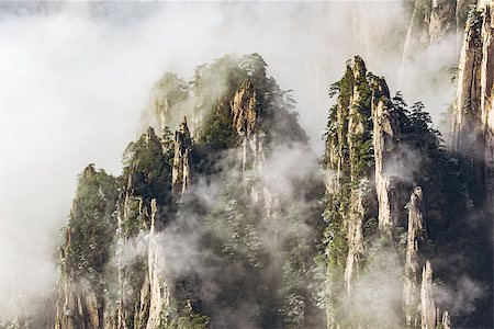 simsearch:400-09070594,k - Clouds above the peaks of Huangshan National park. China. Stock Photo - Budget Royalty-Free & Subscription, Code: 400-08978392