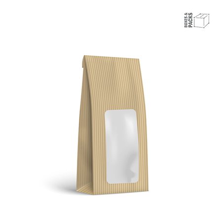 simsearch:400-08290789,k - Mock-up pack for coffee, tea, sugar, pepper or spices, filled, folded. Template for your design and branding Foto de stock - Super Valor sin royalties y Suscripción, Código: 400-08978540