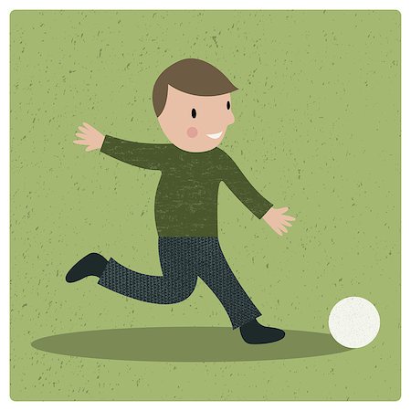 Cartoon boy playing football, vector Photographie de stock - Aubaine LD & Abonnement, Code: 400-08979025