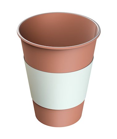 simsearch:400-08794469,k - Coffee in disposable cup. Isolated on white. 3d illustration Foto de stock - Super Valor sin royalties y Suscripción, Código: 400-08979128