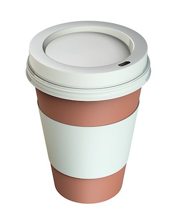 simsearch:400-08794469,k - Take-out coffee in thermo cup. Isolated on white. 3d illustration Foto de stock - Super Valor sin royalties y Suscripción, Código: 400-08979130
