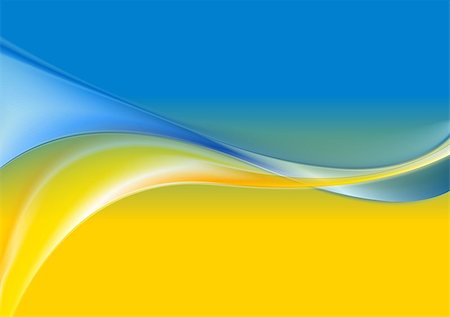 simsearch:400-08491837,k - Wavy background Ukrainian flag colors. Vector design Foto de stock - Super Valor sin royalties y Suscripción, Código: 400-08979802
