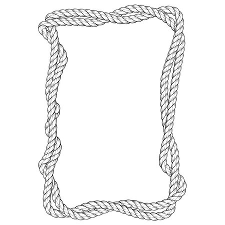 simsearch:400-08553199,k - Twisted rope frame - two interlaced ropes square border Fotografie stock - Microstock e Abbonamento, Codice: 400-08979879