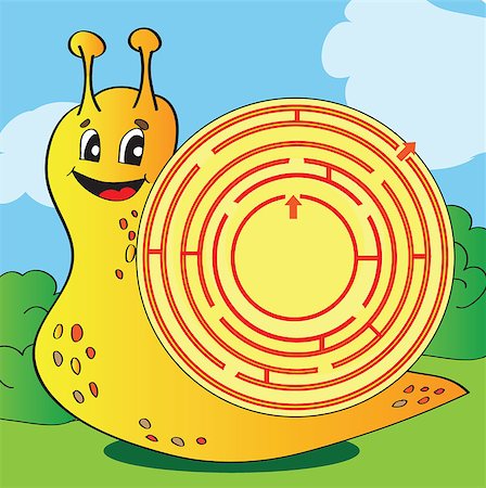 pic of cabbage for drawing - Cartoon Vector Illustration of Education Maze or Labyrinth Game for  Children with Funny Snail Stock Photo - Budget Royalty-Free & Subscription, Code: 400-08973716