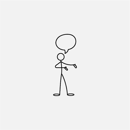 simsearch:400-04722985,k - Cartoon icon of sketch stick figure man in cute miniature scenes. Fotografie stock - Microstock e Abbonamento, Codice: 400-08973998
