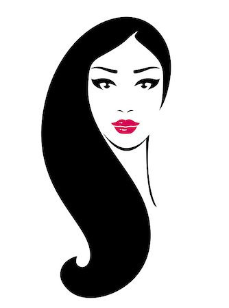 simsearch:400-05946518,k - pretty young looking woman with long hair Stockbilder - Microstock & Abonnement, Bildnummer: 400-08980010