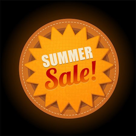 simsearch:400-07576337,k - Hot summer super sale sun sticker symbol sign Photographie de stock - Aubaine LD & Abonnement, Code: 400-08980148