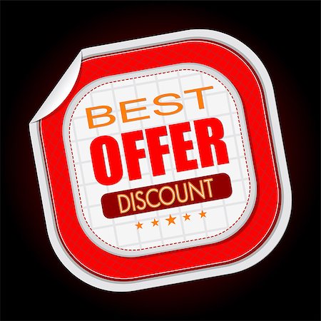 simsearch:400-06692000,k - Best offer stick sale vector illustration Stock Photo - Budget Royalty-Free & Subscription, Code: 400-08980149