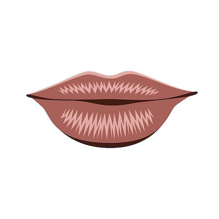 Object lips pink isolated, vector Photographie de stock - Aubaine LD & Abonnement, Code: 400-08980426