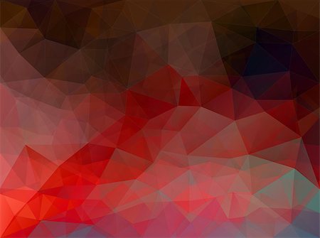 simsearch:400-08494665,k - Red vector background, polygonal pattern, triangular modern illustration, dramatic mosaic artwork Foto de stock - Super Valor sin royalties y Suscripción, Código: 400-08980501