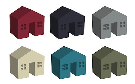 Building houses icon in 3D, vector Photographie de stock - Aubaine LD & Abonnement, Code: 400-08980976